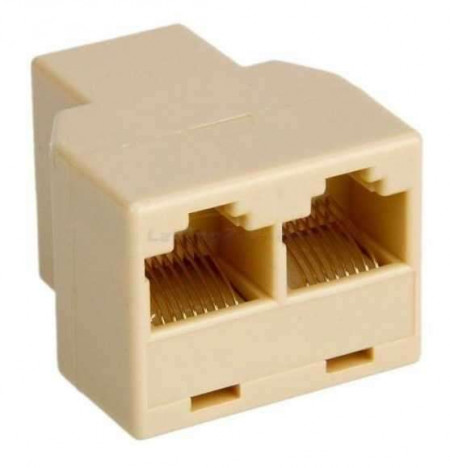 ADAP ALARGUE RJ45 2 ENTRADA