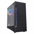 GABINETE GAMER SATELLITE 1101K ATX/1 COOLER RGB-PRETO