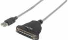 CABO IMPRESSORA MANHATTAN USB PARALELO MACHO P/ DB25 FEM 1.8M