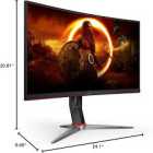 MONITOR 27 AOC C27G2Z CURVED ULTRA FAST FHD 240HZ HDMI/DP/VGA