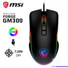 MOUSE MSI GM300 FORGE RGB 7200 DPI PRETO