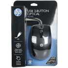 MOUSE USB HP KY619AA 3 BOTOES BLACK